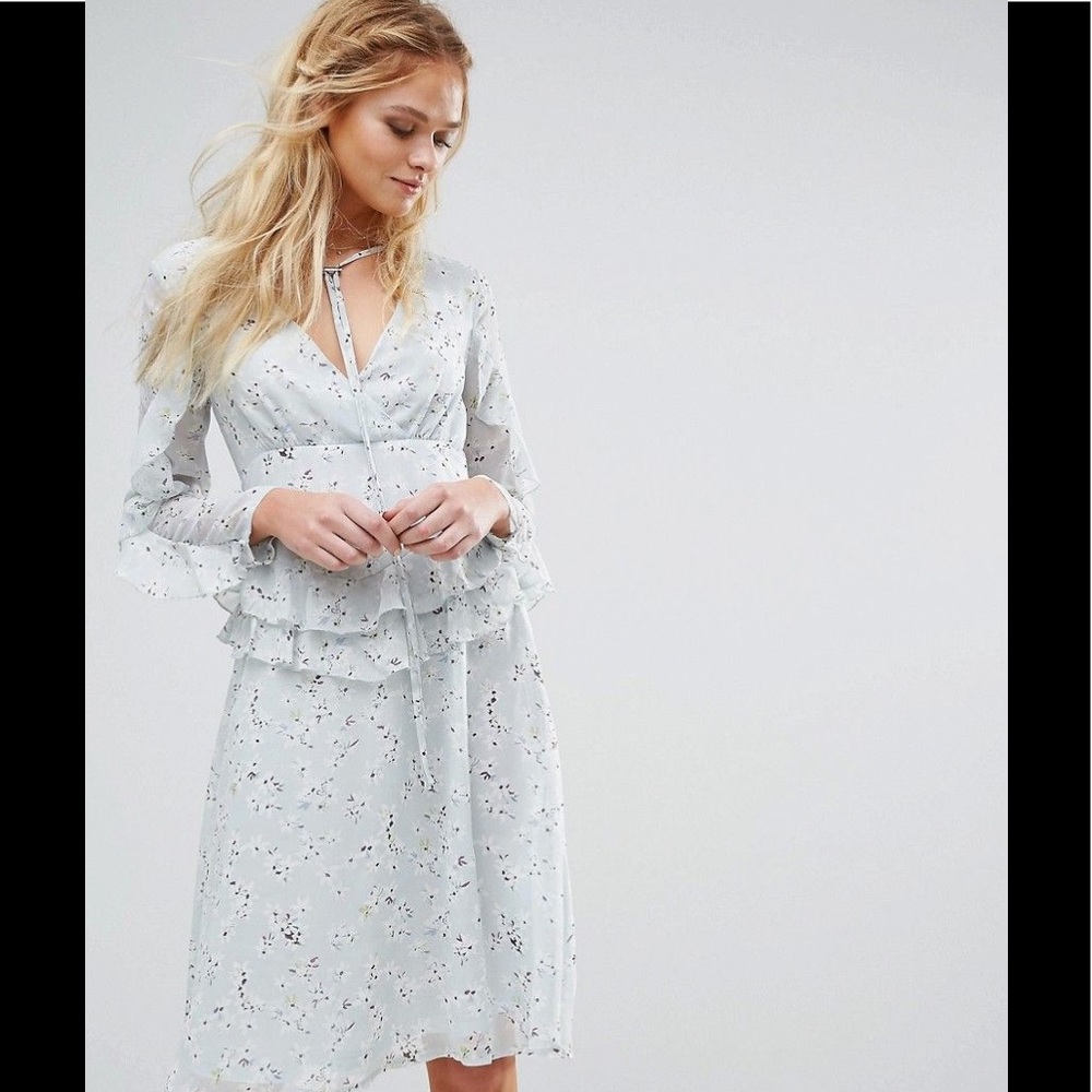 Boohoo Ruffle Dress